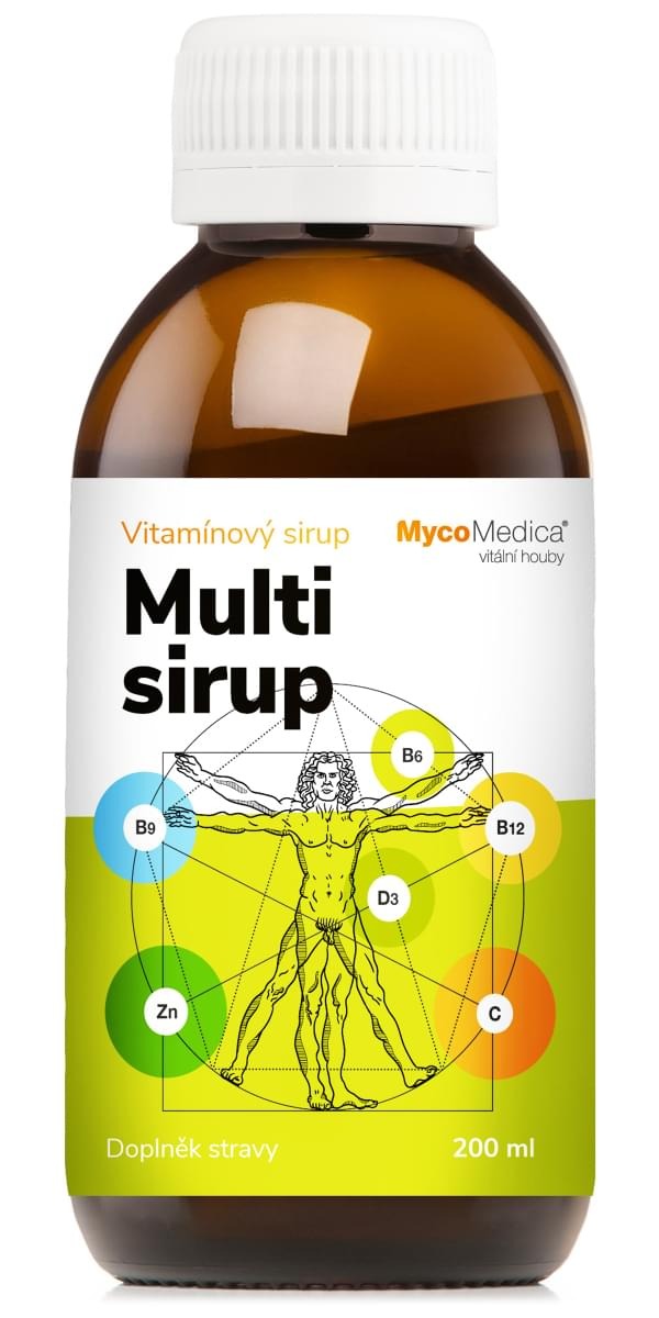 Multi sirup Mycomedica Obsah: 200 ml