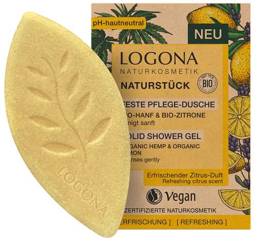 Tuhý sprchový gél bio konope a citrón LOGONA Obsah: 60g