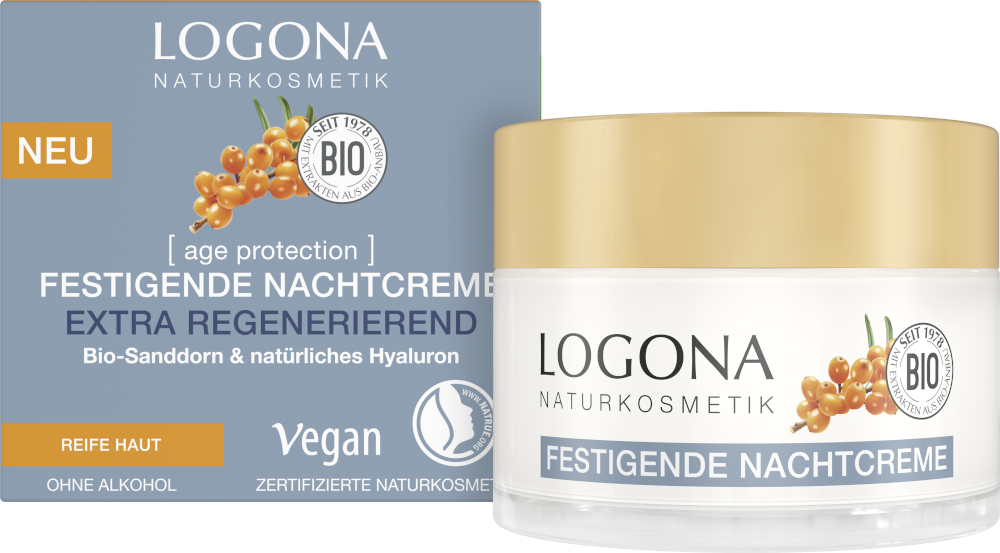 Nočný krém EXTRA REVITALIZING LOGONA Obsah: 50 ml