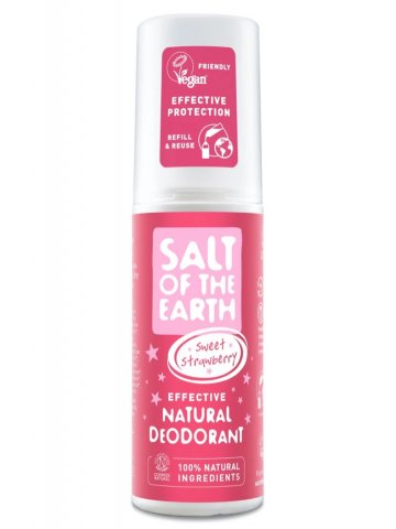 Deodorant sprej Sladká jahoda pre dievčatá - Salt of the Earth Obsah: 100 ml