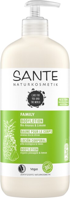 Telové mlieko BIO ananás a citrón Sante Objem: 500 ml