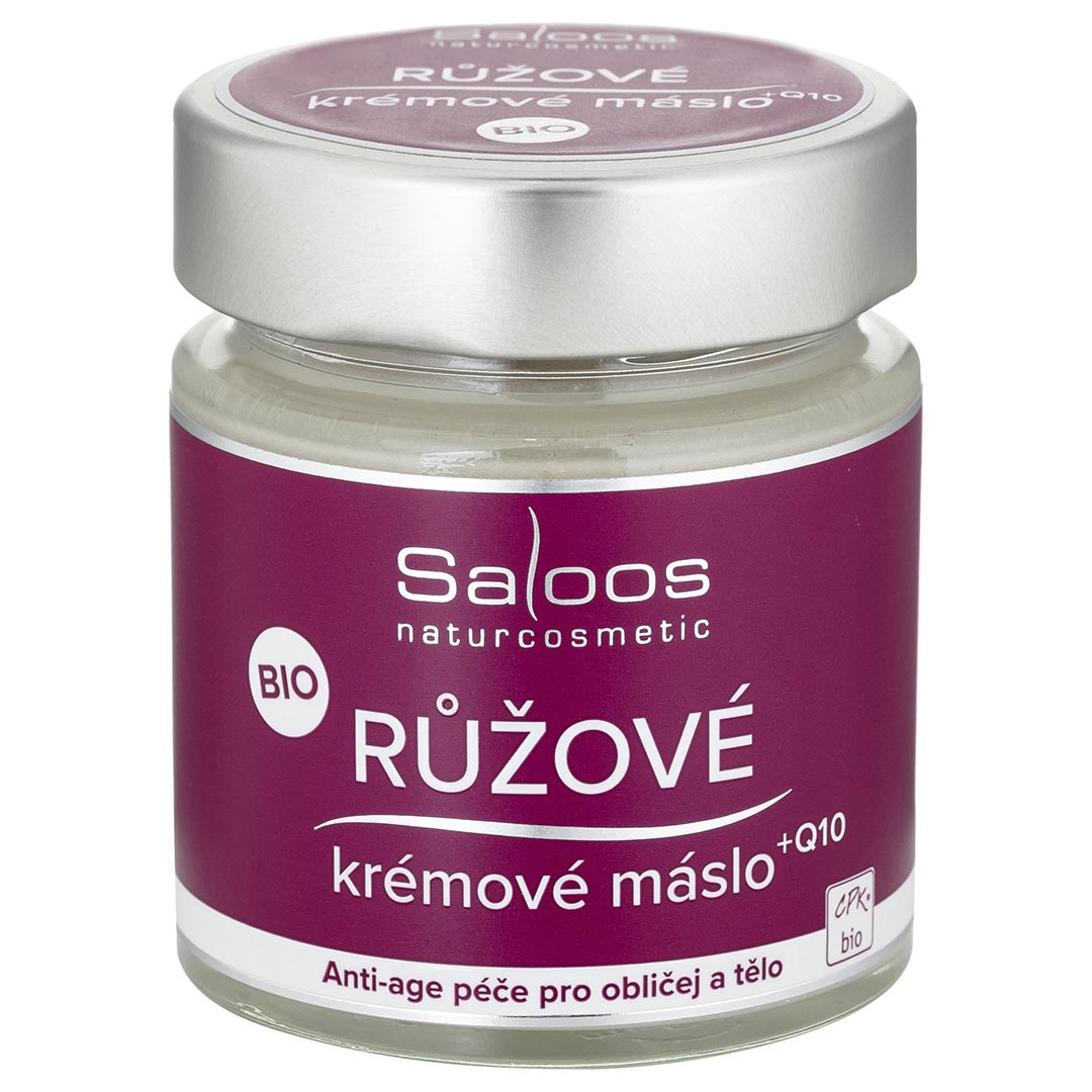 Bio ružové krémové maslo + Q10 Saloos 110 ml Obsah: 110 ml