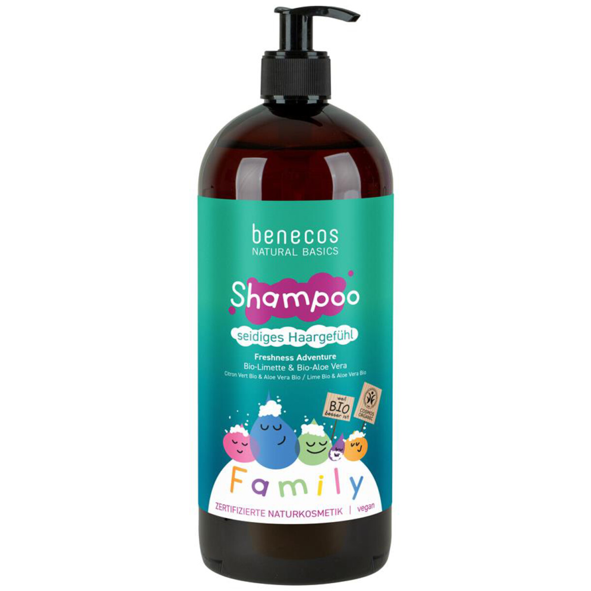 Prírodný šampón Freshness adventure Benecos 950 ml Obsah: 950 ml