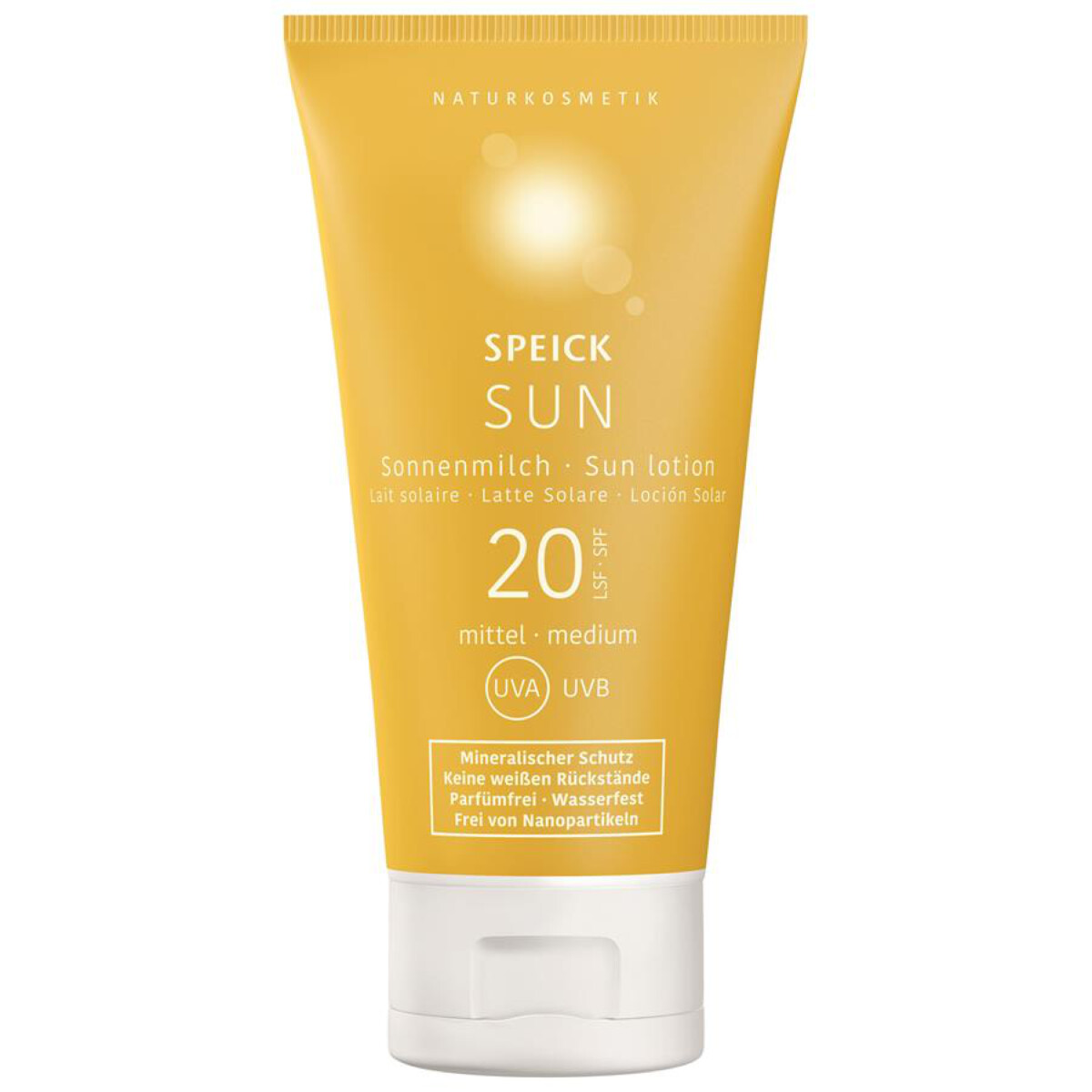 Mlieko na opaľovanie SPF20 Speick 150ml Obsah: 150 ml