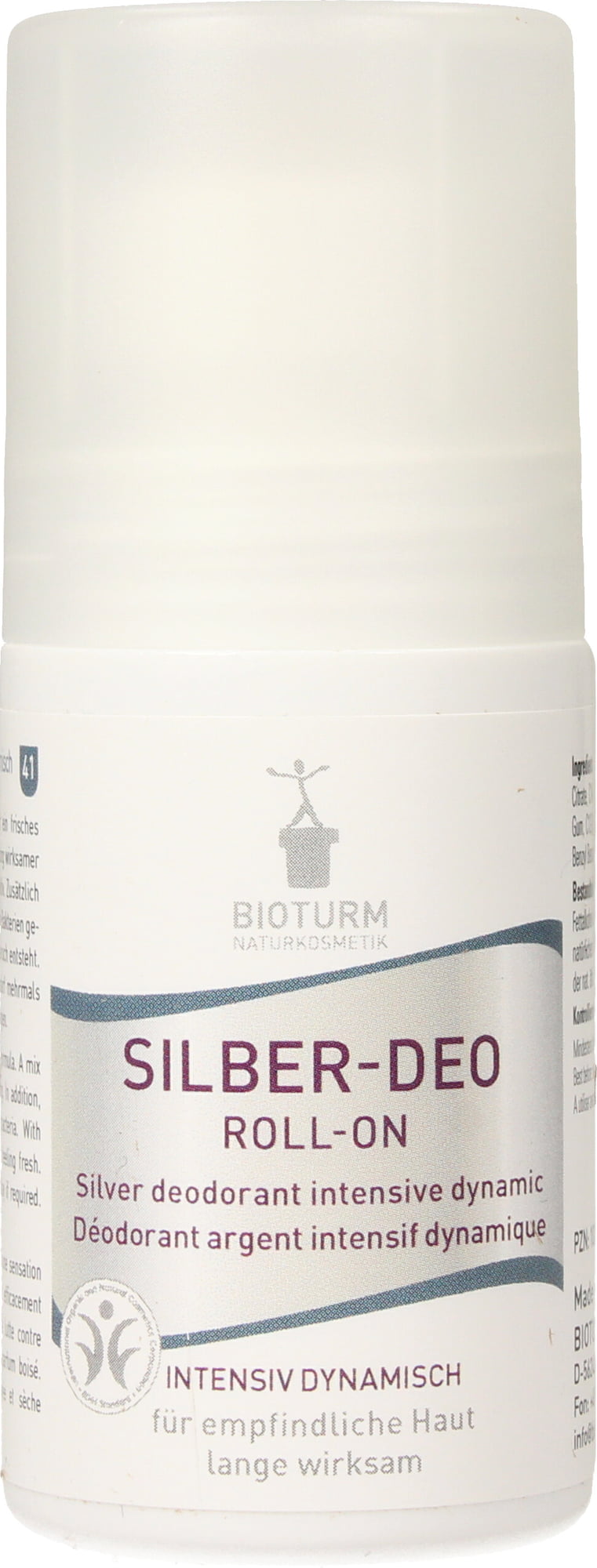 Deodorant roll on so striebrom intensive dynamic Bioturm 50 ml Obsah: 50 ml