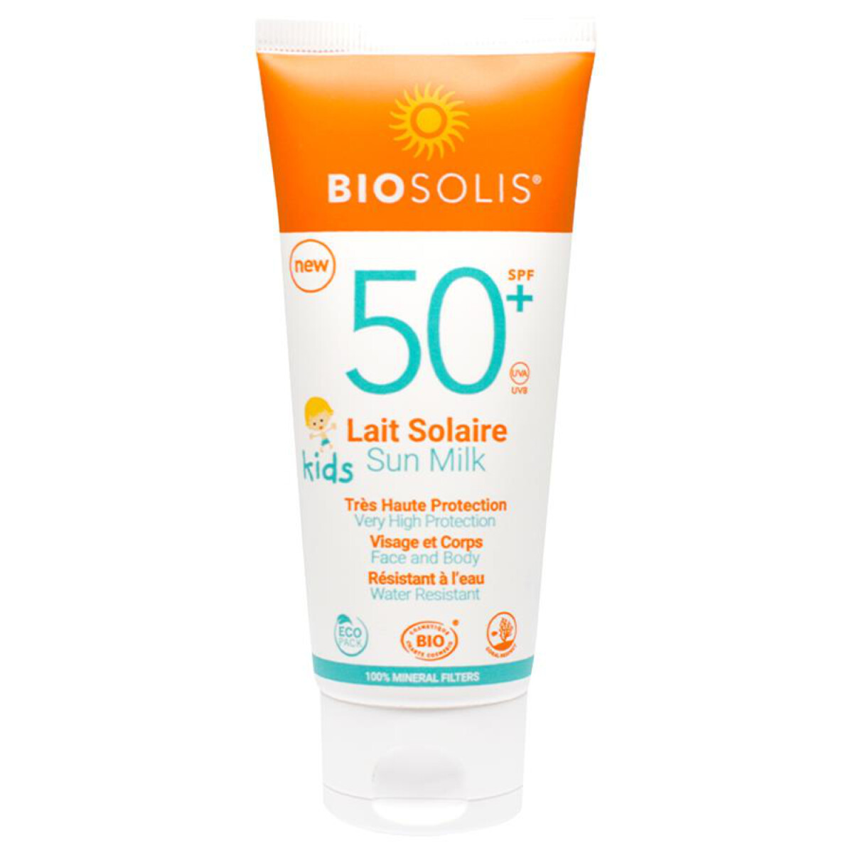 Mlieko na opaľovanie pre deti SPF50 Biosolis 100ml Obsah: 100 ml