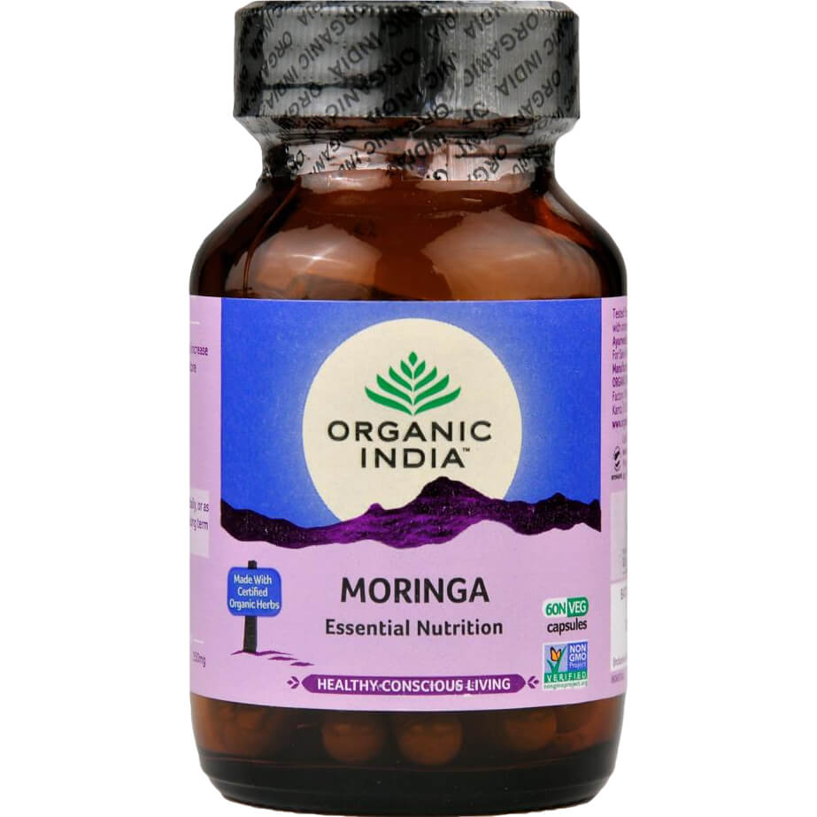 Moringa kapsule Vitamíny a minerály Organic India 60 ks Obsah: 60 kapsúl
