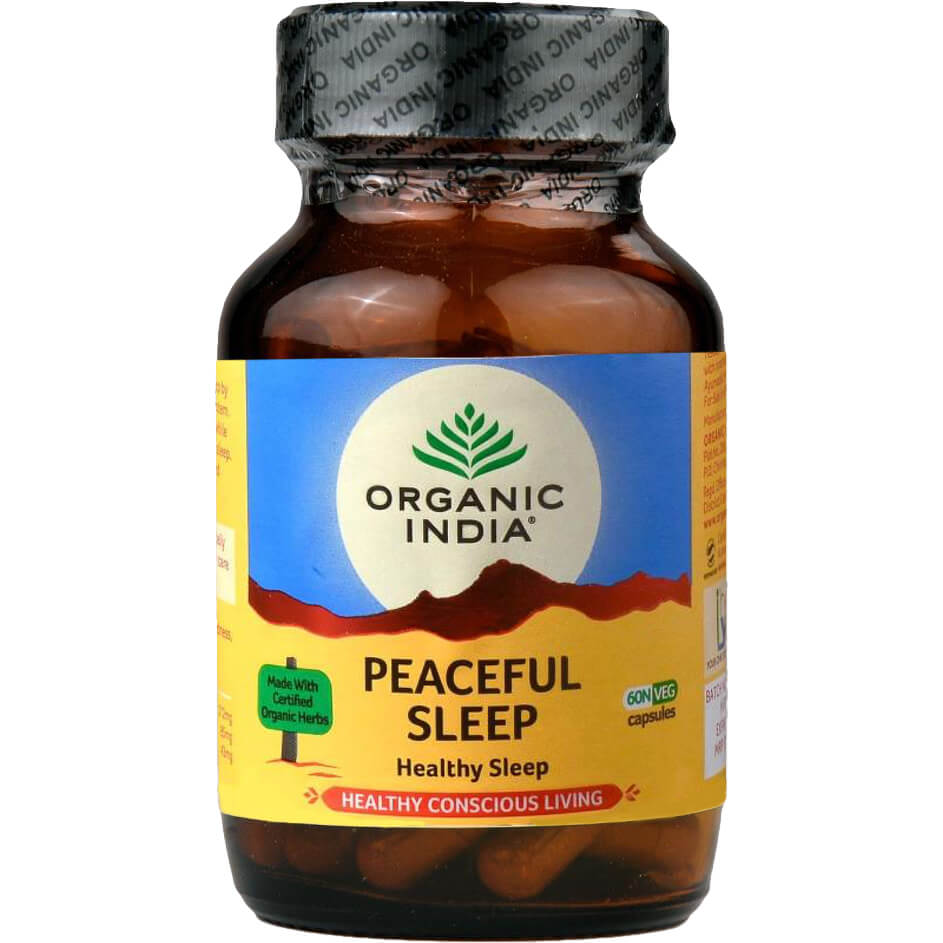 Peaceful sleep kapsule Zdravý a pokojný spánok Organic India 60 ks Obsah: 60 kapsúl