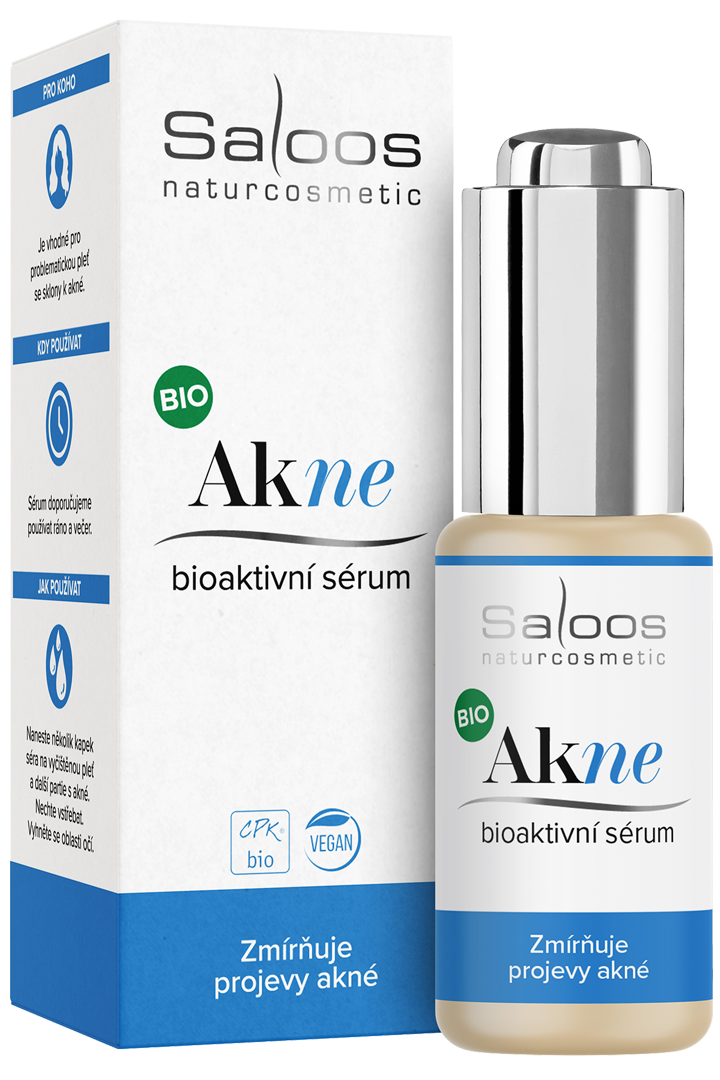 Akné bioaktívne pleťové sérum Saloos 20 ml Obsah: 20 ml