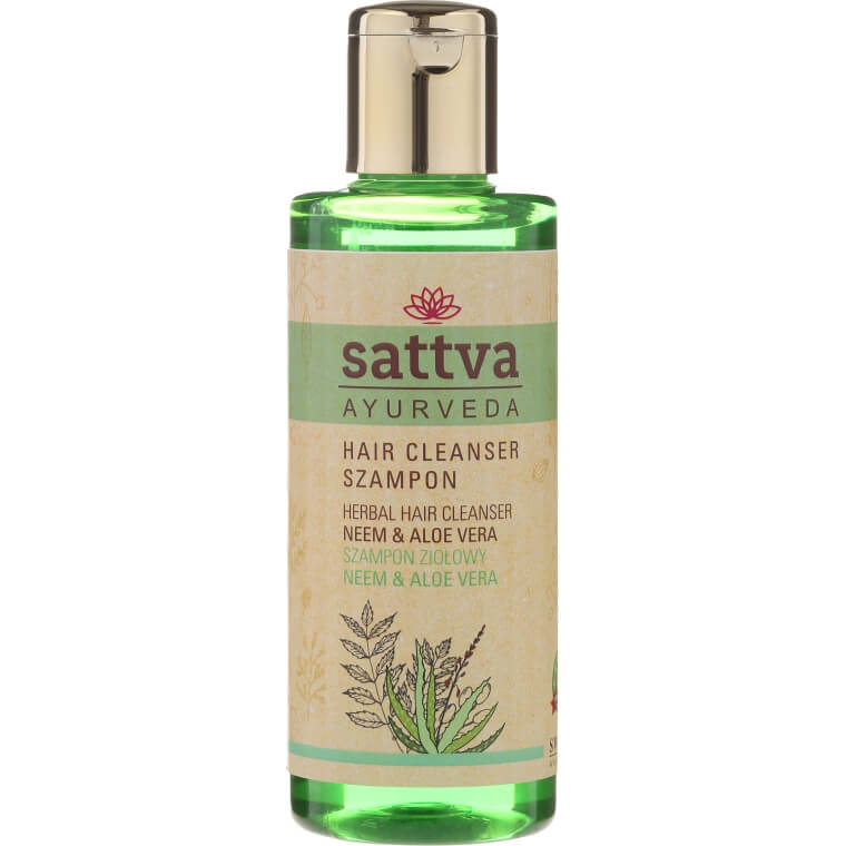 Sattva Bylinný vlasový šampón Neem & Aloe vera Obsah: 210 ml