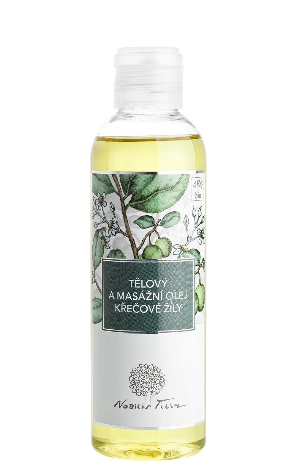 Telový a masážny olej Kŕčové žily 200 ml