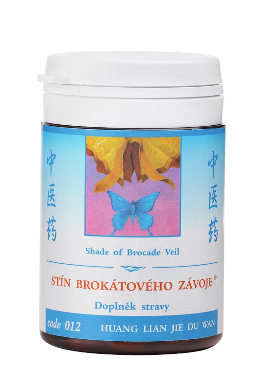 TIEŇ BROKÁTOVÉHO ZÁVOJA - HUANG LIAN JIE DU WAN - TCM Herbs Objem: 100 tabliet / 30 g