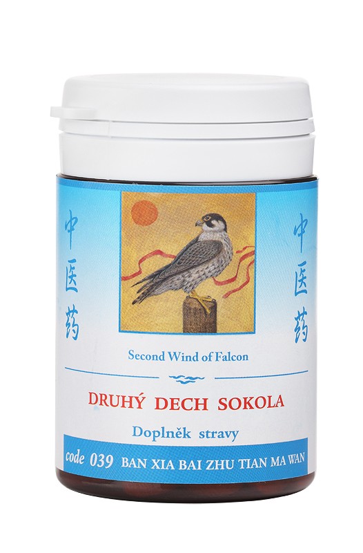 DRUHÝ DYCH SOKOLA - BAN XIA BAI TIAN MA WAN - TCM Herbs Objem: 100 tabliet / 30 g