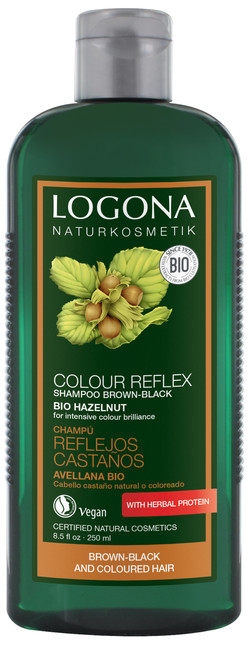 Logona Šampón Orech na hnedé až čierne farbené vlasy Objem: 250 ml