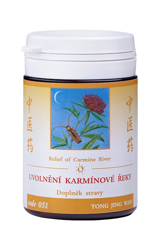 UVOĽNENIE KARMÍNOVEJ RIEKY-TONG JIN WAN TCM Herbs Objem: 100 tabliet / 30 g