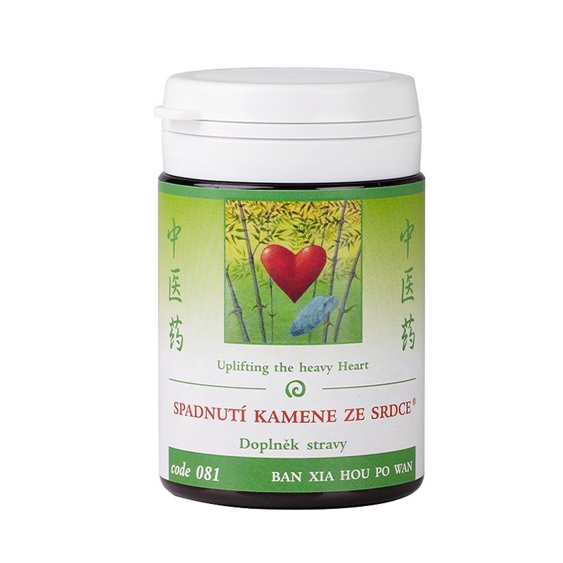 SPADNUTIE KAMEŇA ZO SRDCA - BAN XIA HOU PO WAN mod. - TCM Herbs Objem: 100 tabliet / 30 g