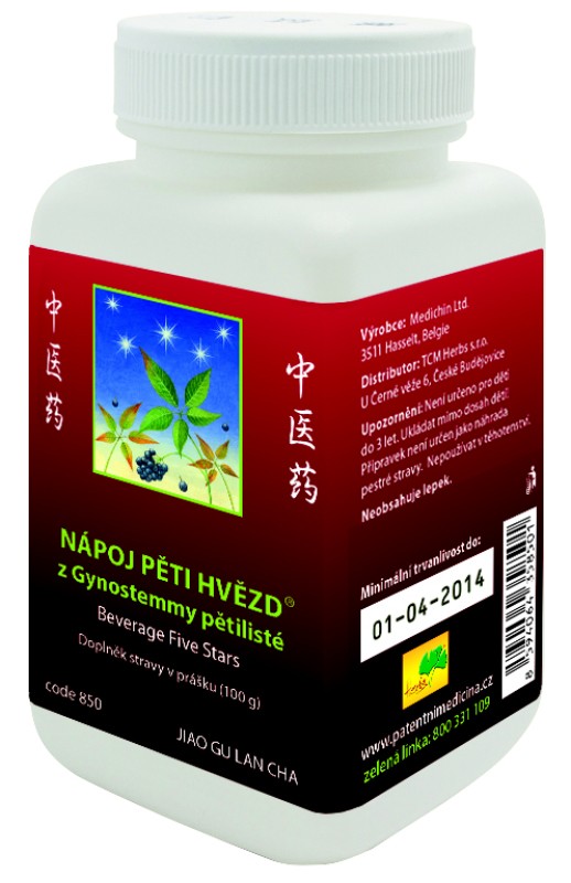 NÁPOJ PIATICH HVIEZD - JIAO GU LAN CHA - TCM Herbs Objem: 100 g