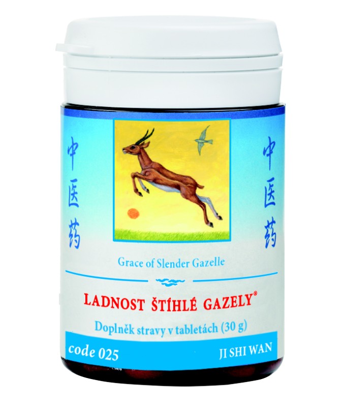 LADNOSŤ ŠTÍHLEJ GAZELY - JI SHI WAN mod. - TCM Herbs Objem: 100 tabliet / 30 g