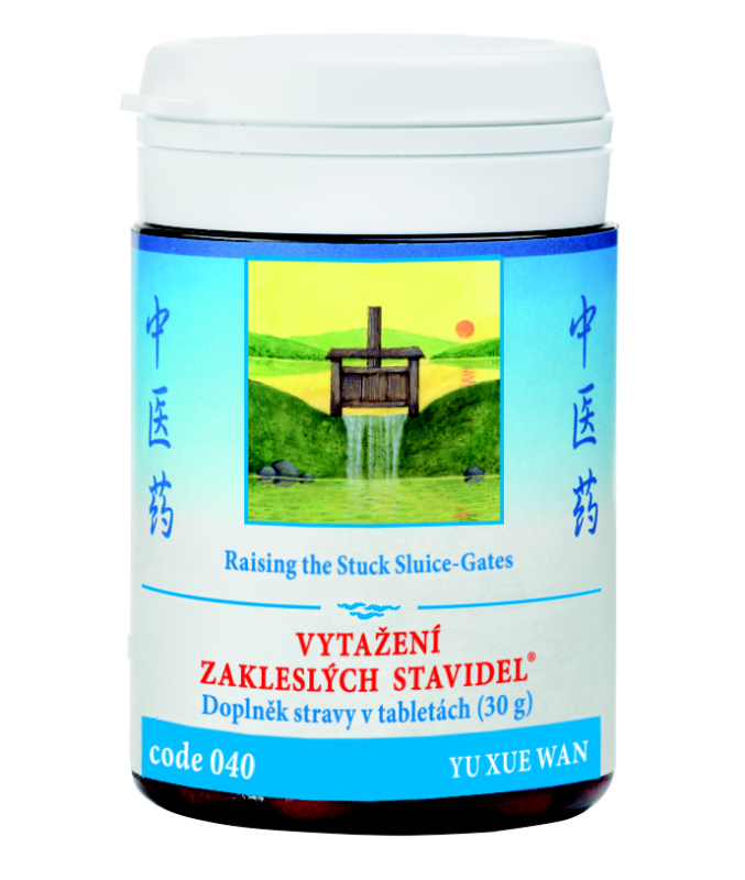 VYTIAHNUTIE ZAKLIESNENÝCH STAVIDIEL - YU XUE WAN mod. - TCM Herbs Objem: 100 tabliet / 30 g
