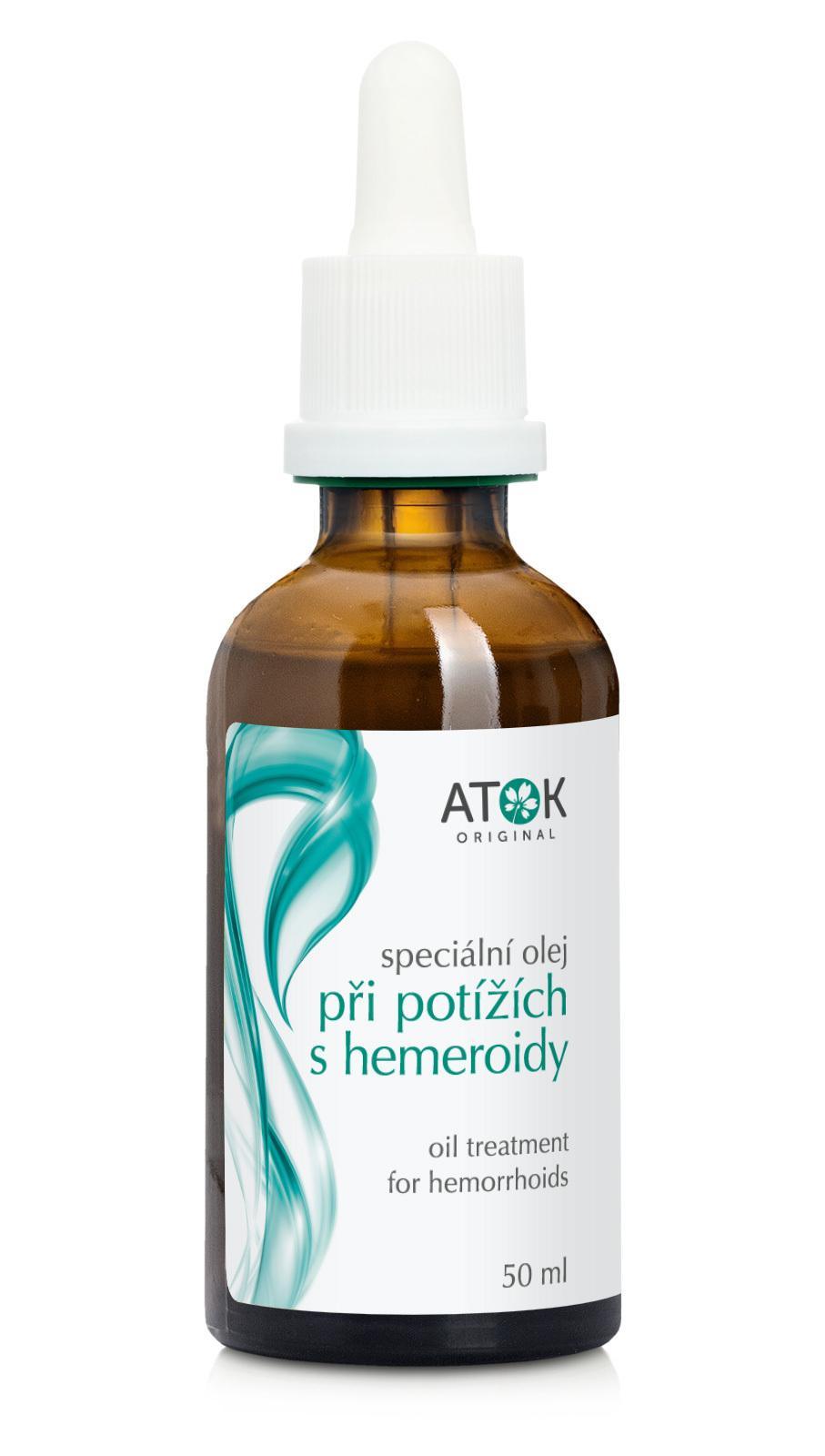 Špeciálny olej pri problémoch s hemoroidmi - Original ATOK Obsah: 50 ml