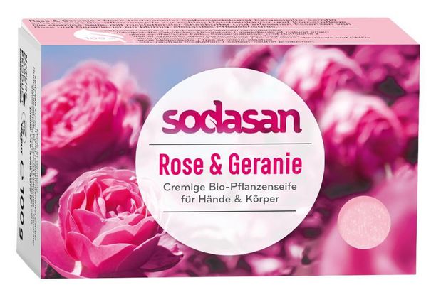 BIO Pleťové mydlo Cream Divá ruža - Sodasan Obsah: 100 g