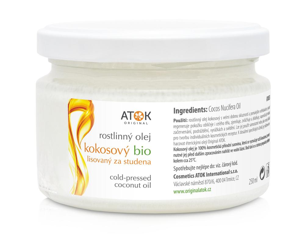 BIO Kokosový olej - Original ATOK Obsah: 250 ml sklo