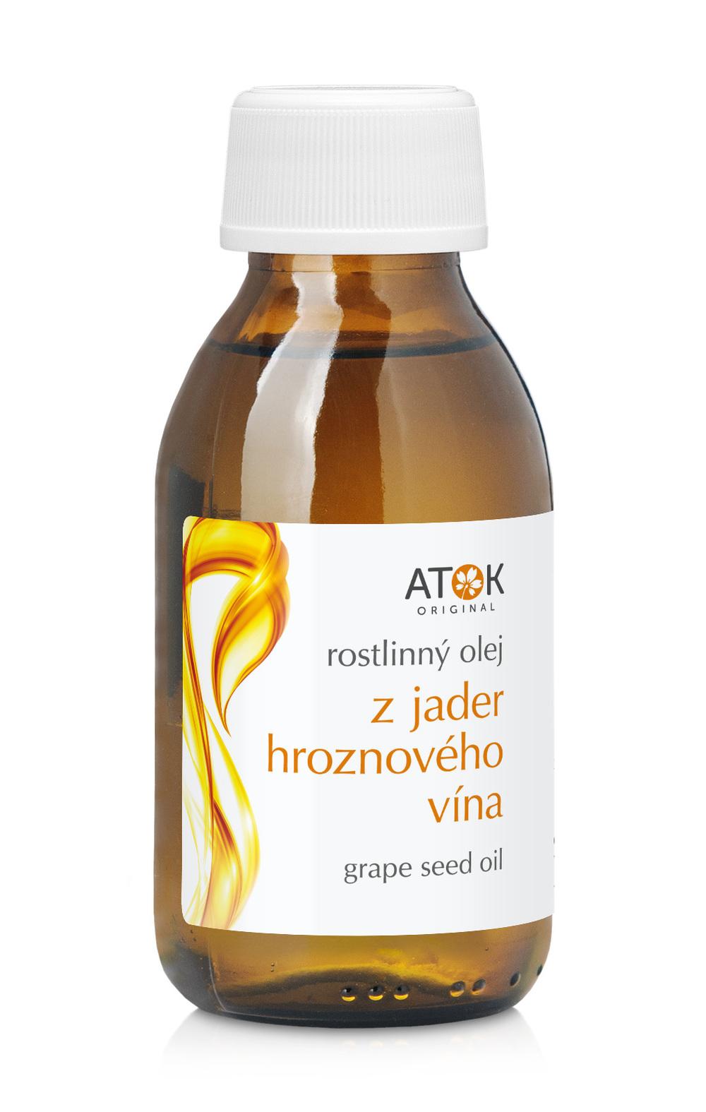 Rastlinný olej z jadier hroznového vína - Original ATOK Obsah: 100 ml sklo