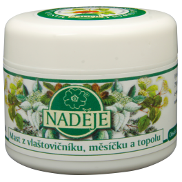 Masť s lastovičníkom, topoľom a nechtíkom - Naděje Objem: 50 ml