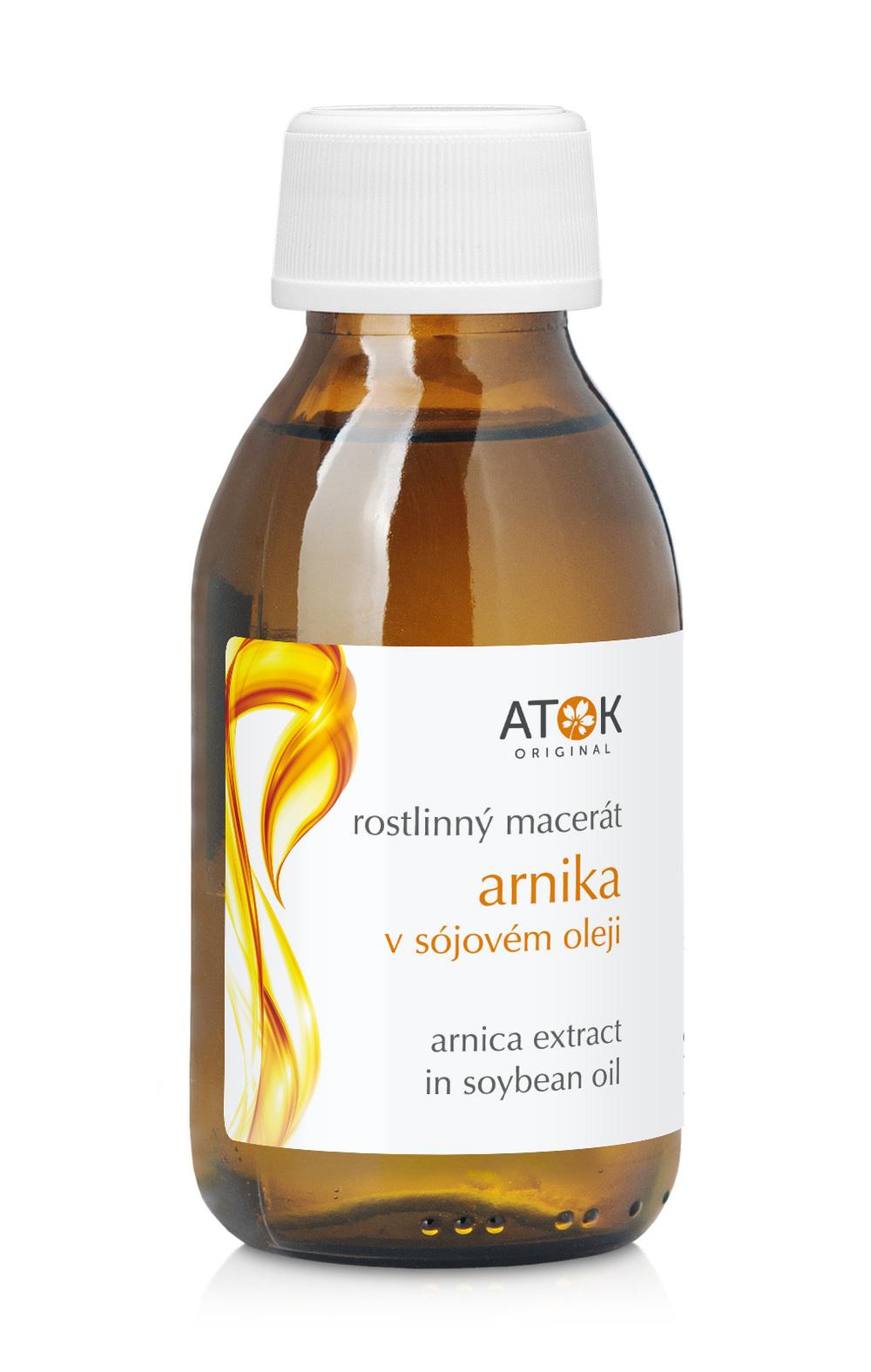 Rastlinný macerát Arnika v sójovom oleji - Original ATOK Obsah: 100 ml sklo