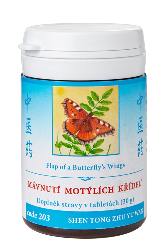 MÁVNUTIE MOTÝLICH KRÍDEL - Shen tong zhu yu wan mod. - TCM Herbs Objem: 100 tabliet / 30 g