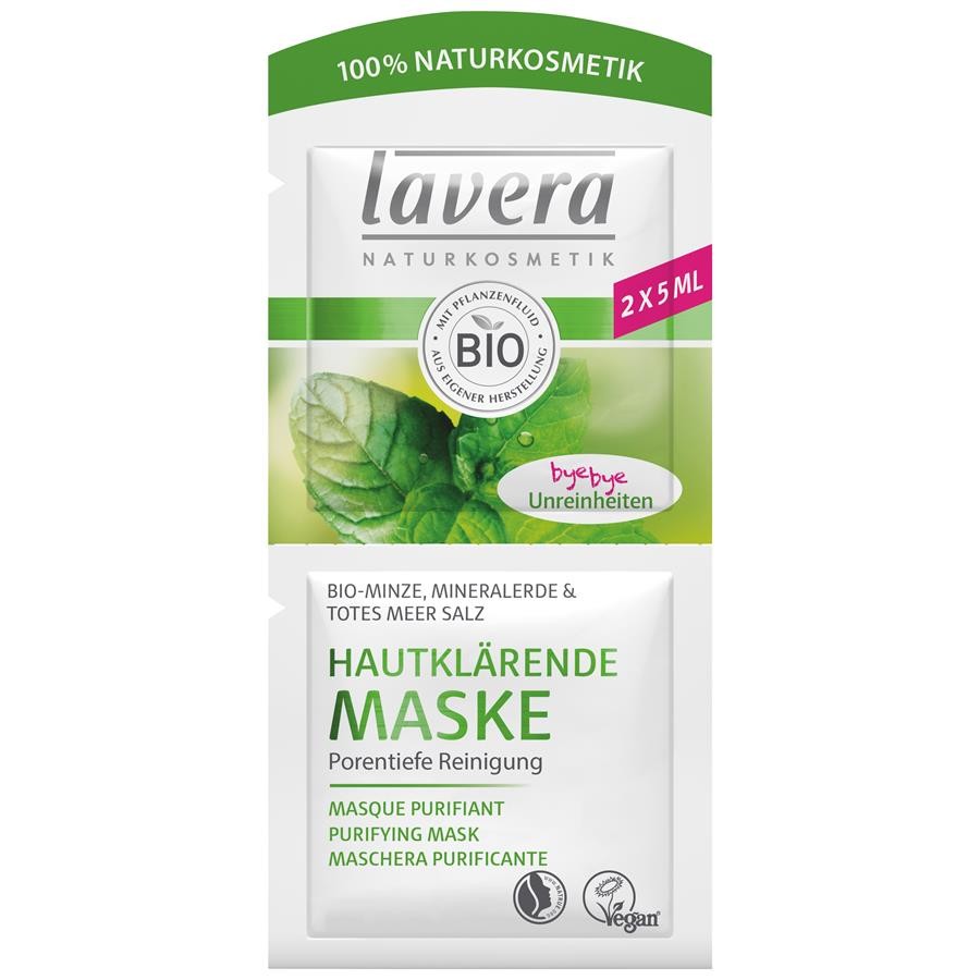 Hĺbkovo čistiaca maska BIO Mäta Lavera Objem: 2x5 ml