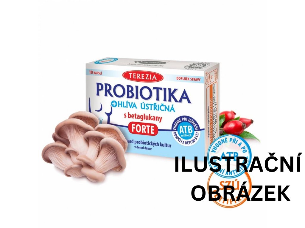Terezia Probiotika + hlíva ústřičná s betaglukany FORTE 10 kapslí