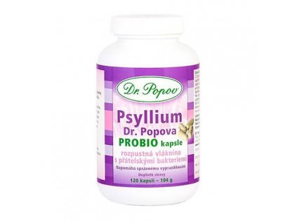 Dr. Popov Psyllium ProBio kapsle 120 ks