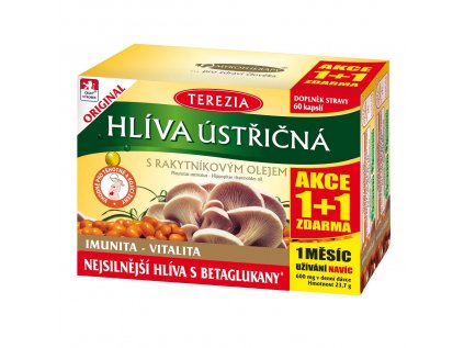 Terezia Company Hlíva ústřičná s rakytníkovým olejem 120 kapslí