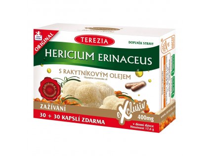 Terezia Hericium erinaceus s rakyt.olejem 60 kapslí