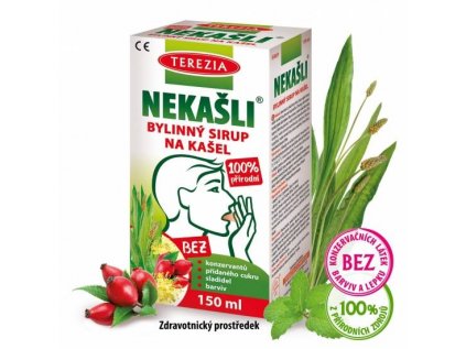 Terezia Nekašli 100% přírodní bylinný sirup na kašel 150ml