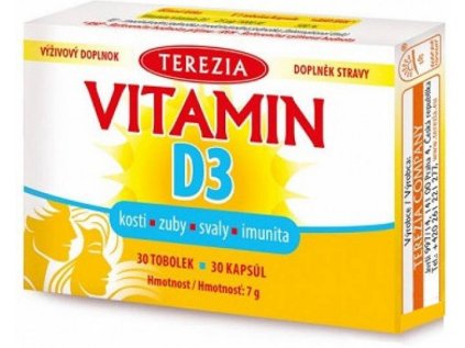 Terezia Vitamin D3 1000 IU 30 tobolek