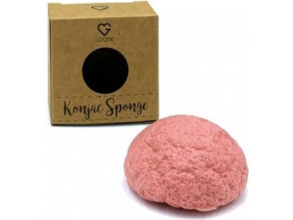Goodie Konjac houbička Růžový jíl 1 ks