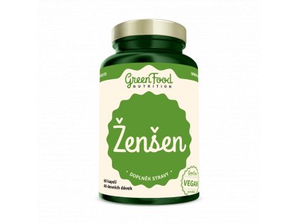 GreenFood Nutrition Ženšen 60 kapslí
