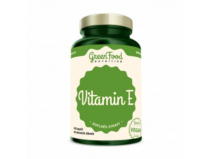 GreenFood Vitamín E 60 kapslí