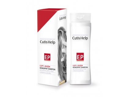 CutisHelp konopný šampon lupy ekzém 200 ml