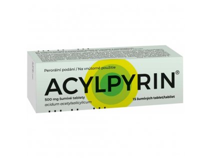 Acylpyrin 15 x 500 mg šumivé tablety