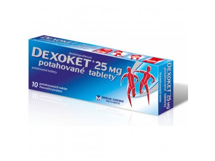Dexoket 25 tablety por.tbl.flm. 10 x 25 mg