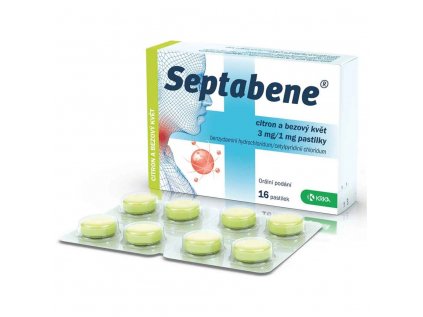 Septabene Citron a bezový květ 3 mg/1 mg pas.16