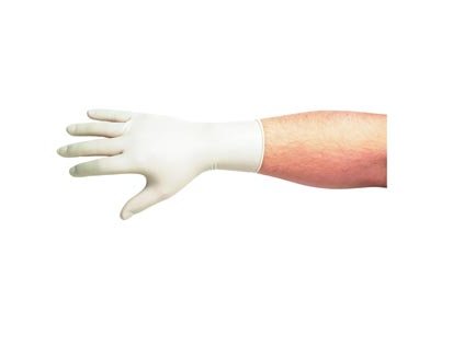 latexové rukavice