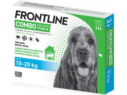 Frontline Combo Spot on pro psy M 10 20 kg 3 x 1,34 ml