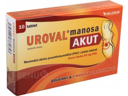 Walmark Uroval Manosa Akut 10 tablet