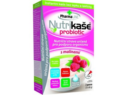 Nutrikaše probiotic s malinami 3x60 g