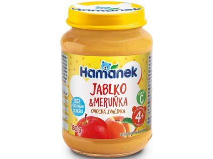 Hamánek Jablko meruňka bez přid.cukru 180 g