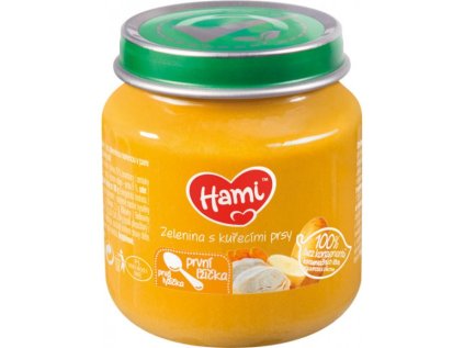 Hami Zelenina s kuřecími prsy první lžička 125 g